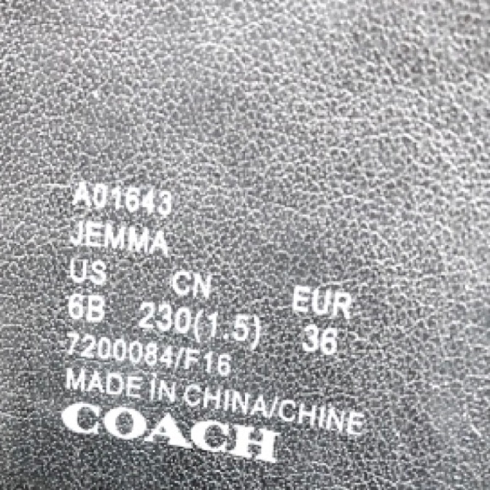 Coach Jemma Soft Calf Ankle Boots Booties Boot - Picture 8 of 12